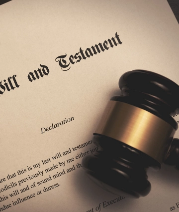 succession Illustration d'un testament